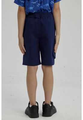Imagen 2 del producto Bermuda Niño Bolsillo Parche Azul Oscuro