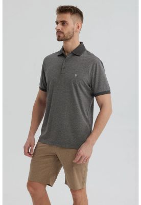 Imagen 2 del producto Polera Hombre Con Contraste Gris