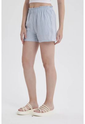 Imagen 2 del producto Short Mujer Lino Pretina Celeste