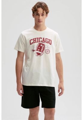 Polera Hombre Print Posicional Beige - lV