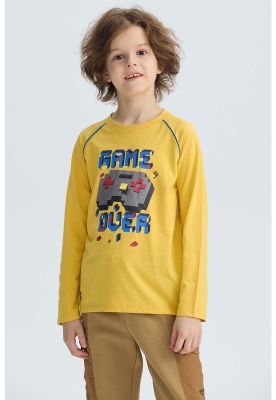 Imagen 1 del producto Polera Niño Print Relieve Amarillo