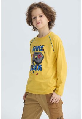 Imagen 2 del producto Polera Niño Print Relieve Amarillo