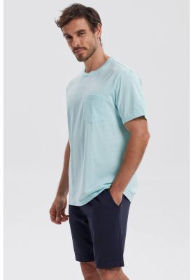 Imagen 2 del producto Polera Hombre Básica Con Bolsillo Verde Claro