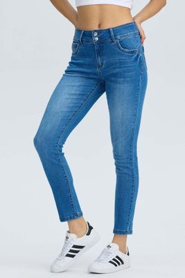 Jeans Mujer Skinny Kim Azul