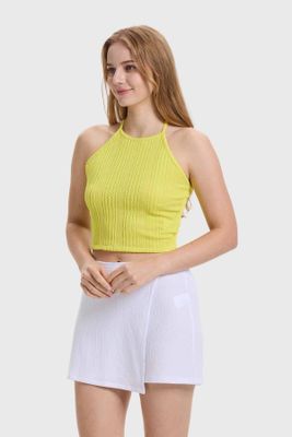 Imagen 2 del producto Polera Mujer Tiras Cuello Verde