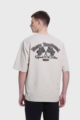 Imagen 2 del producto Polera Hombre Doble Print Beigev