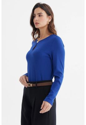 Imagen 2 del producto Polera Mujer Ajustado Azul