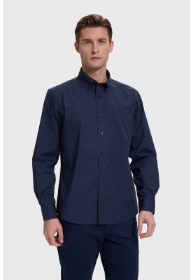 Imagen 1 del producto Camisa Hombre Mini Print Azul