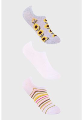 Calceta Deportiva Mujer Tripack Blanco - XII