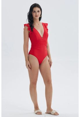 Imagen 2 del producto Traje De Baño Mujer Entero Vuelos Rojo