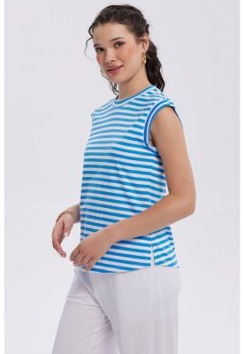 Imagen 2 del producto Polera Mujer Satín Celeste