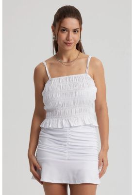 Peto Mujer Pabilo Panal Blanco