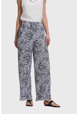 Imagen 1 del producto Pantalón Mujer Palazzo Con Bolsillo Blanco