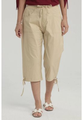Imagen 1 del producto Pantalón Mujer Con Cortes Y Apertura Beige