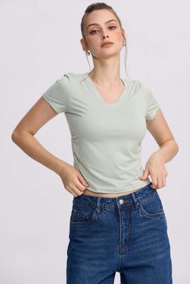 Polera Mujer Deporte Verde Agua