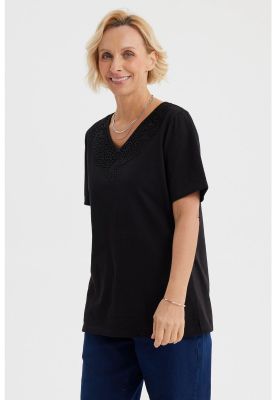 Imagen 2 del producto Polera Mujer Macramé Negro - lll