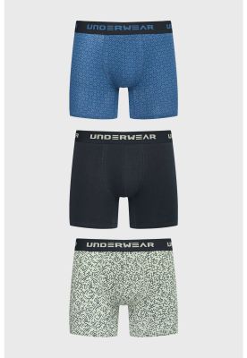 Imagen 1 del producto Bóxer Hombre Tripack Largo Azul Marino - ll