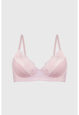 Sostén Mujer Copa Soft Encaje Superior Palo Rosa