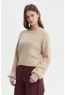 Imagen 2 del producto Sweater Mujer Tejido Juvenil Beige