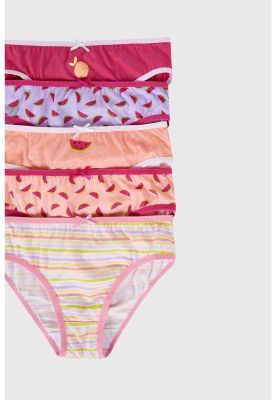 Imagen 2 del producto Calzón Niña Pack 5 Full Print Damasco