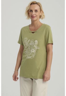 Imagen 2 del producto Polera Mujer Con Estampado Verde Claro