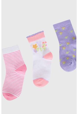 Imagen 2 del producto Calcetín De Vestir Niña Frutas Blanco