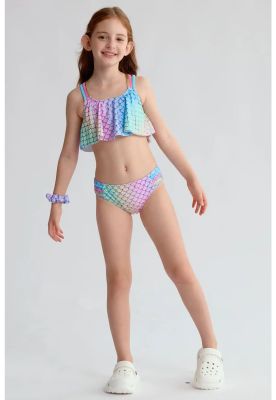 Imagen 1 del producto Traje De Baño Niña Full Print Azul