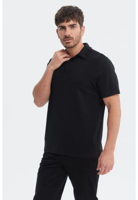 Imagen 2 del producto Polera Hombre Polo Lisa Negro