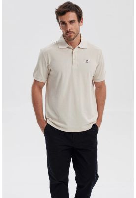 Polera Hombre Pique Básica Lisa Beige IV