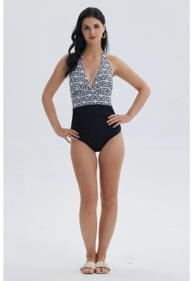 Traje De Baño Mujer Entero Amarra Negro