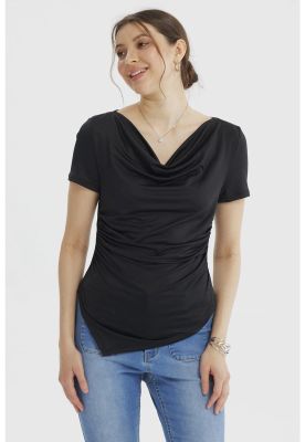 Imagen 1 del producto Polera Mujer Drapeado Basta Negro