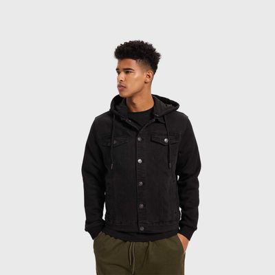 Imagen 2 del producto Chaqueta Hombre Con Gorro Negro