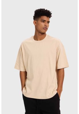 Imagen 2 del producto Polera Hombre Oversize Beige