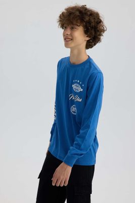 Imagen 2 del producto Polera Niño Print Mangas Azul