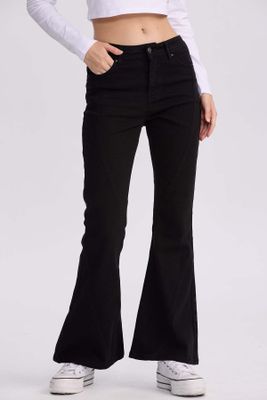 Imagen 1 del producto Jeans Mujer Flare Color Line Negro