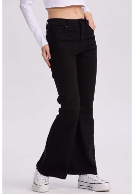 Imagen 2 del producto Jeans Mujer Flare Color Line Negro