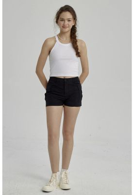 Peto Niña Rib Cuello Halter Blanco