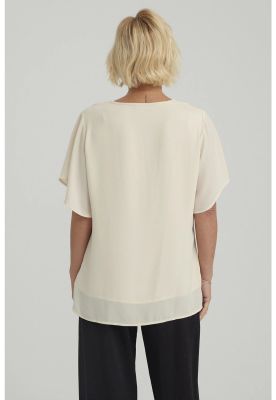 Imagen 2 del producto Blusa Mujer Vuelos Beige Claro