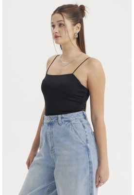 Imagen 2 del producto Peto Mujer Liso Print Crop Negro