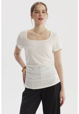 Imagen 1 del producto Polera Mujer Escote Cuadrado Crudo- ll