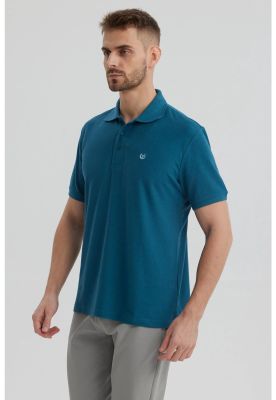 Imagen 2 del producto Polera Hombre Piqué Básica Lisa Petróleo - lV