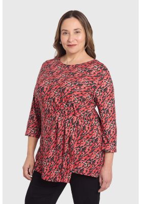 Imagen 2 del producto Polera Mujer Estampada Rojo