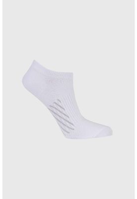 Imagen 1 del producto Calceta Deportiva Mujer Liso Caña Blanco