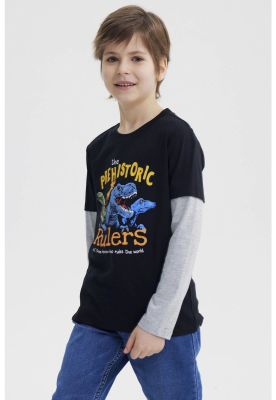 Imagen 2 del producto Polera Niño Básica Print Negro - ll