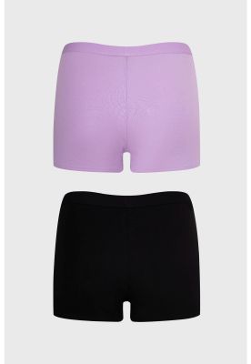 Imagen 2 del producto Calzón Mujer Bipack Short Tipo Bóxer Lila