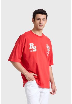 Imagen 2 del producto Polera Hombre Oversize Rojo