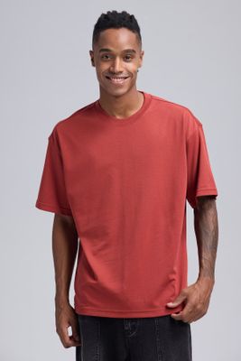 Polera Hombre Loose Fit Ocre