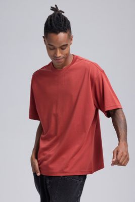 Imagen 2 del producto Polera Hombre Loose Fit Ocre