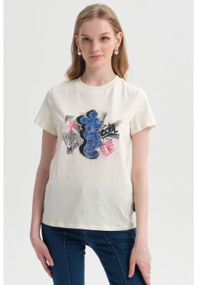 Imagen 1 del producto Polera Mujer Mickey Beige