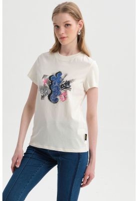 Imagen 2 del producto Polera Mujer Mickey Beige